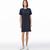 Lacoste dresss women with short sleeves and round necklineLacivert