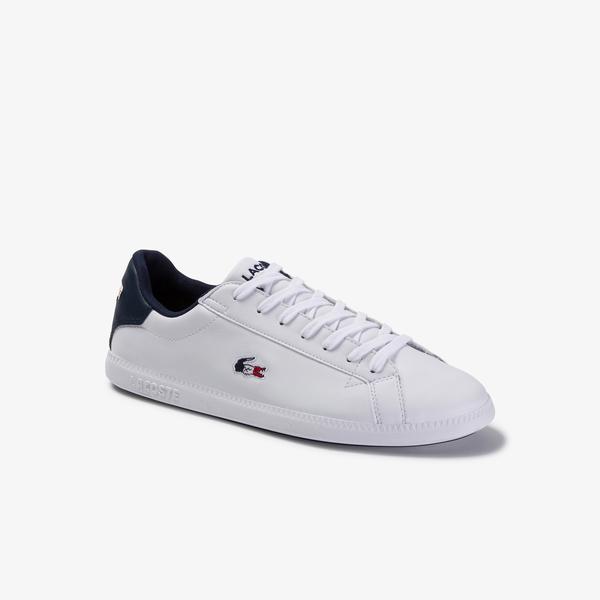 Lacoste Men's Graduate Tricolore Leather and Synthetic Trainers