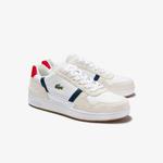 Lacoste Men's T-Clip Tricolour Leather and Suede Trainers