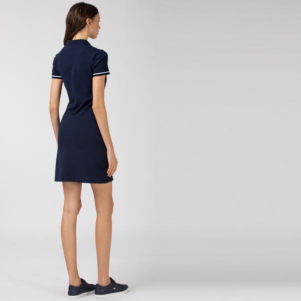 Lacoste women dresss with a collar polo with short sleeves
