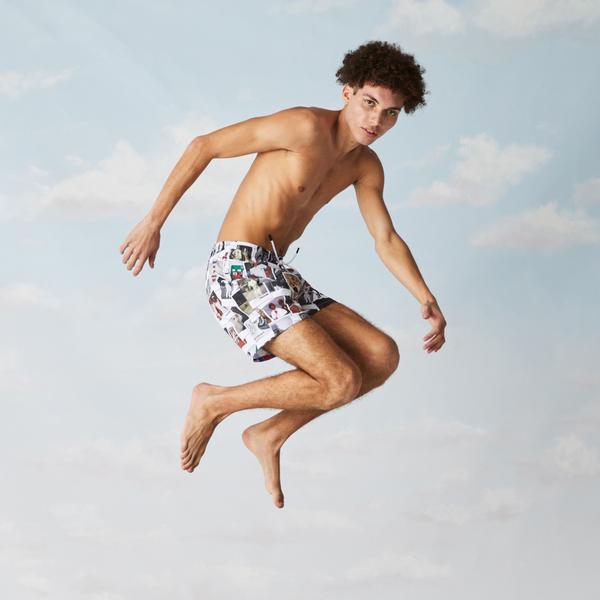 Lacoste LIVE x Polaroid Unisex Print Swimming Trunks