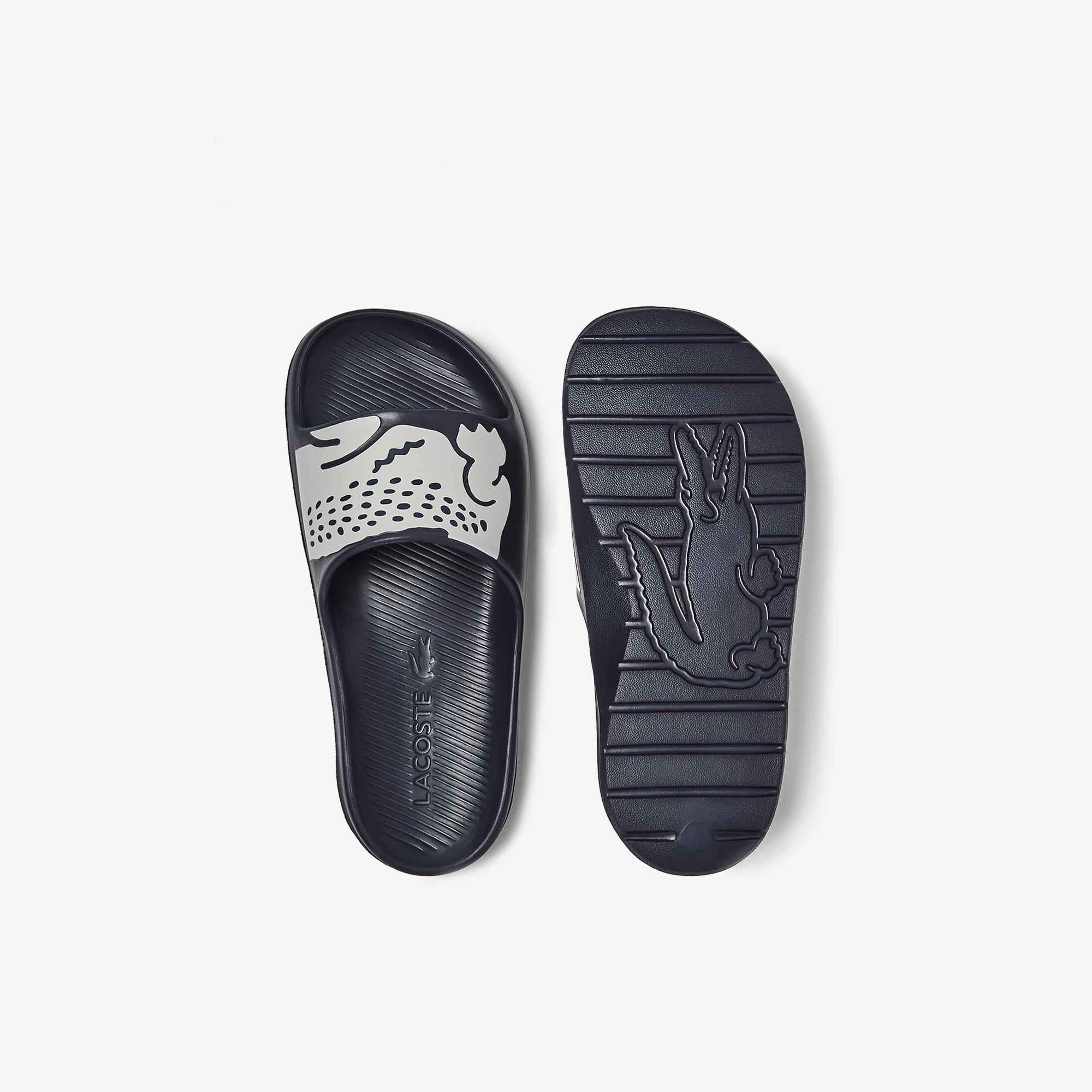 Lacoste Women's Croco 2.0 Synthetic Print Slides