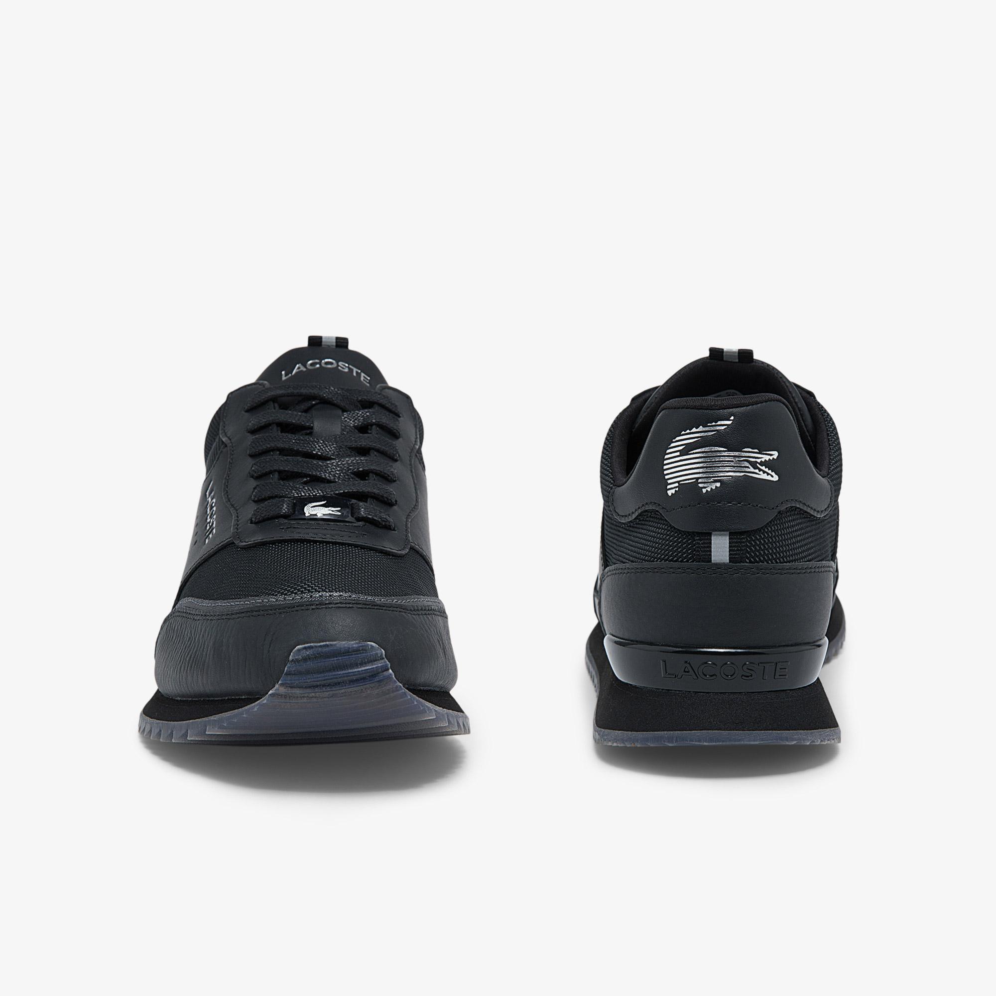 Lacoste Men's Partner Luxe Textile and Leather Sneakers