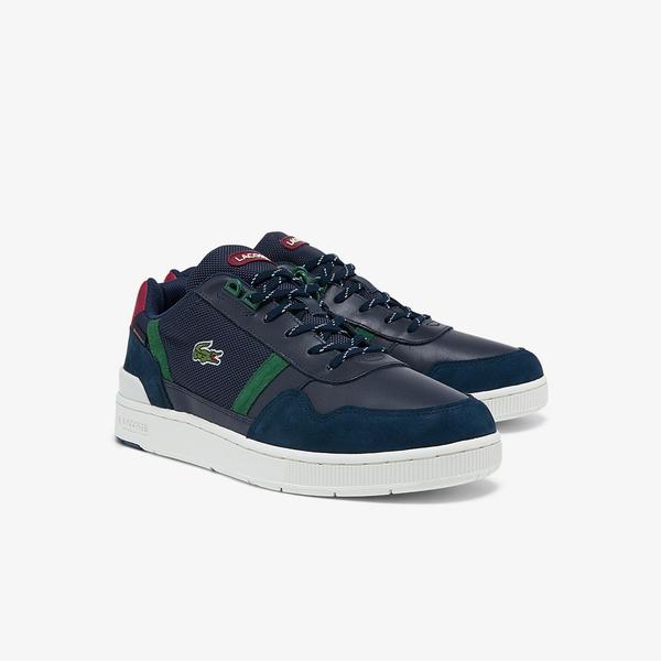 Lacoste Men's T-Clip Leather and Synthetic Winterised Sneakers
