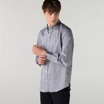 Lacoste Men's Shirt from cotton Oxford Regular Fit