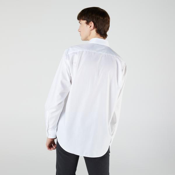 Lacoste Men's cotton Shirt Regular Fit  from a fine peak