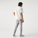 Lacoste Men’s Slim Fit Heathered Cotton Blend Tracksuit Trousers