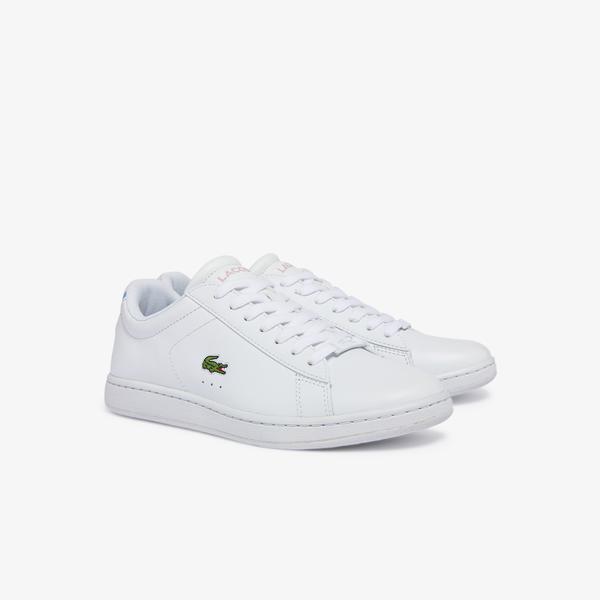 Lacoste Women's Carnaby Leather Popped Heel Trainers