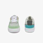 Lacoste Men's L001 Leather and Suede Colour-Pop Trainers
