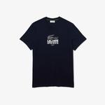 Lacoste Men's Crocodile Branding Crew Neck Cotton T-Shirt