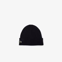 Lacoste Unisex  Ribbed Wool Beanie166