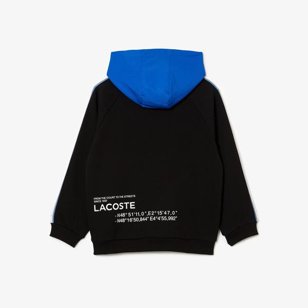 Lacoste Kid's  Kangaroo Pocket Hooded Sweatshirt