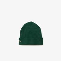 Lacoste Unisex  Ribbed Wool Beanie132