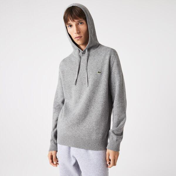 Lacoste Men's  Classic Fit Contrast Interior Hooded Sweater