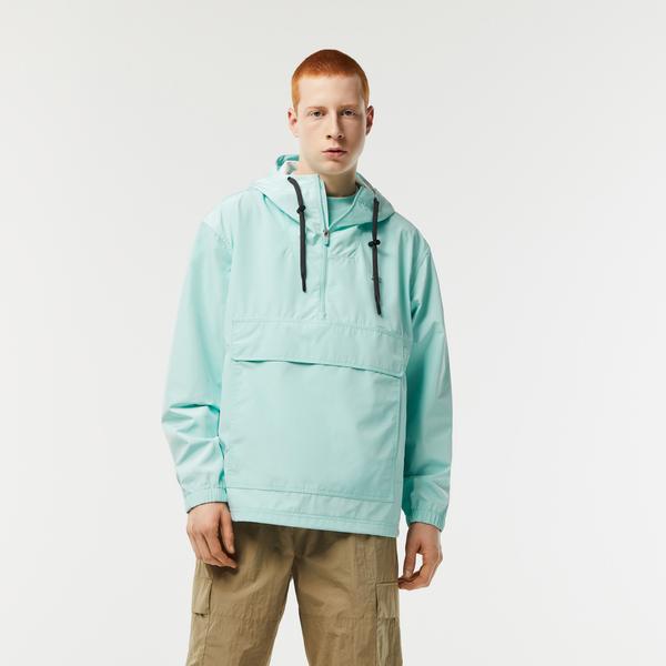 Lacoste Men’s  Cropped Pull On Hooded Jacket